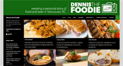 Desktop Screenshot of dennisthefoodie.com